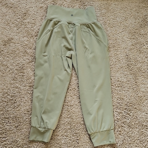Athleta Saluation Crop Joggers Olive Green, Size S - Picture 6 of 7